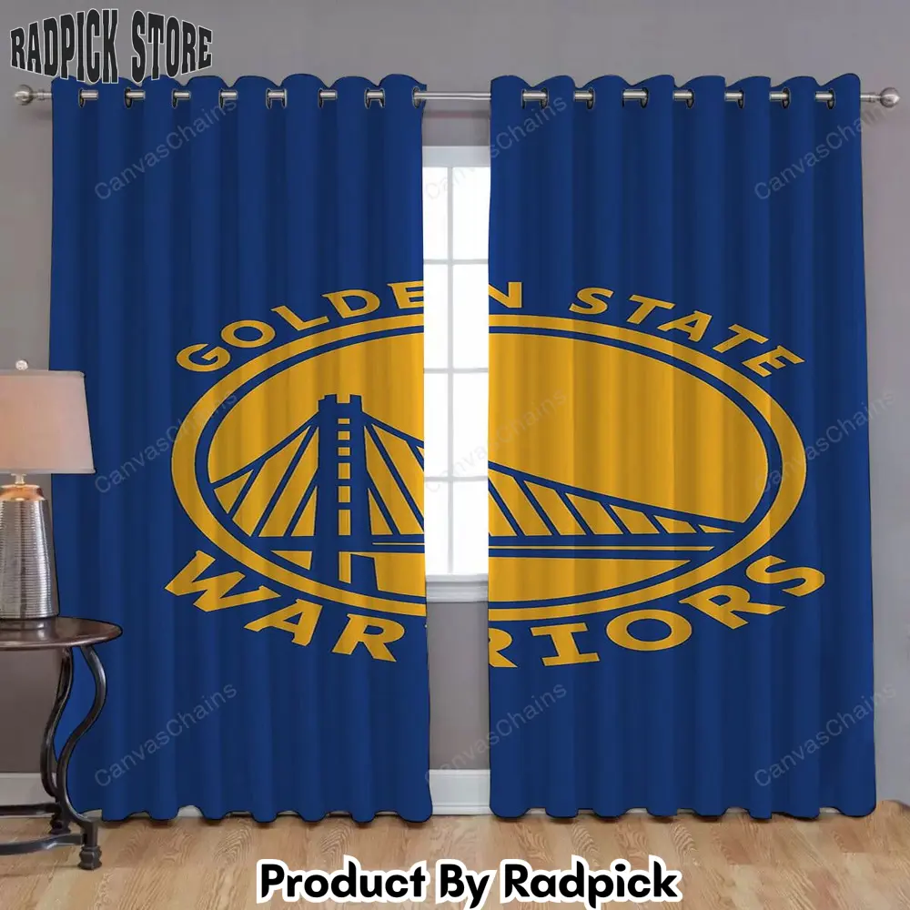 Radpick warriors azul window curtains golden state warriors basquete smbolo curtains living room curtains for window rp852178